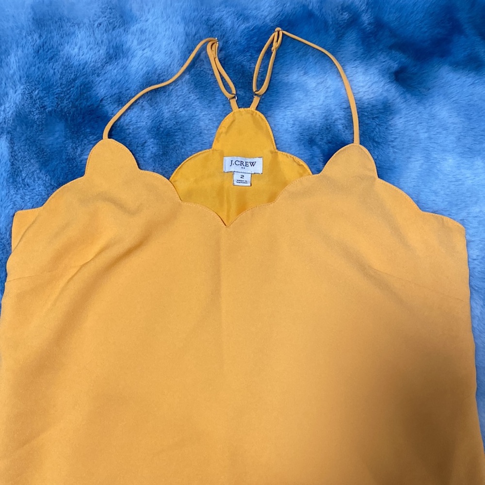 Jcrew yellow tank top